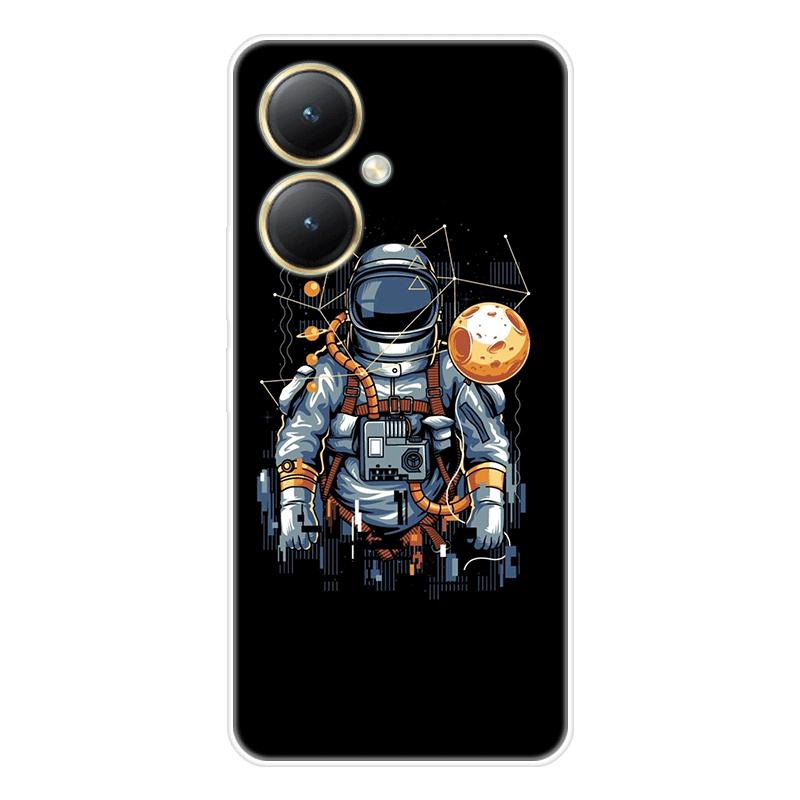 Для Vivo Y27 4G Y 27 5G чехол Мягкая силиконовая задняя крышка Чехол для телефона с рисунком из мультфильма Разнообразие