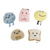 Plush Cartoon Bread Dolls Fabric Accessories Bags Backpacks Hanging Decorations Handmade DIY Materials Accessories Backpacks Plush Pendants Brooches
