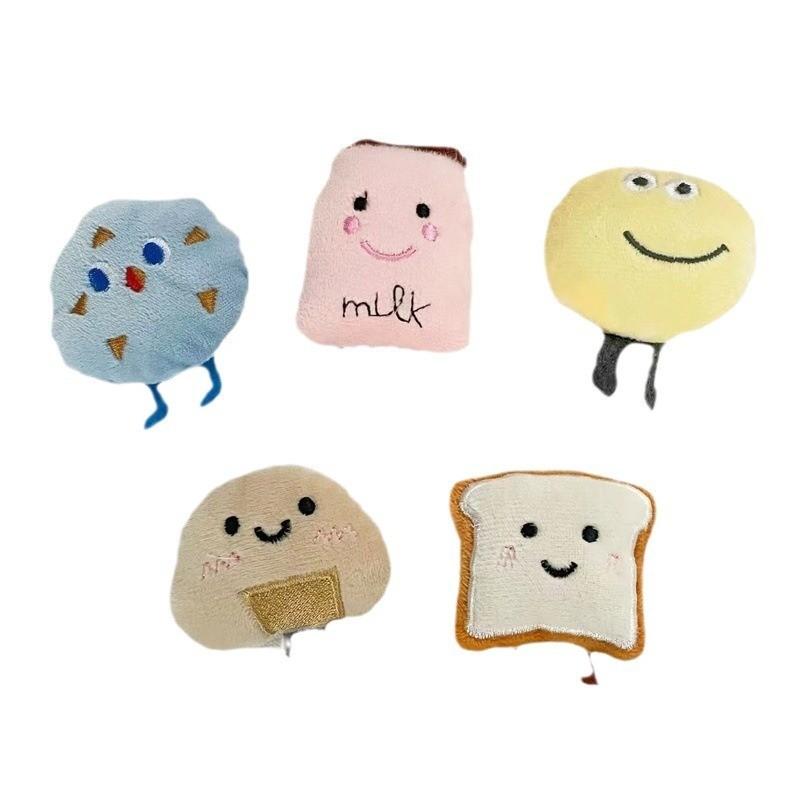 Plush Cartoon Bread Dolls Fabric Accessories Bags Backpacks Hanging Decorations Handmade DIY Materials Accessories Backpacks Plush Pendants Brooches