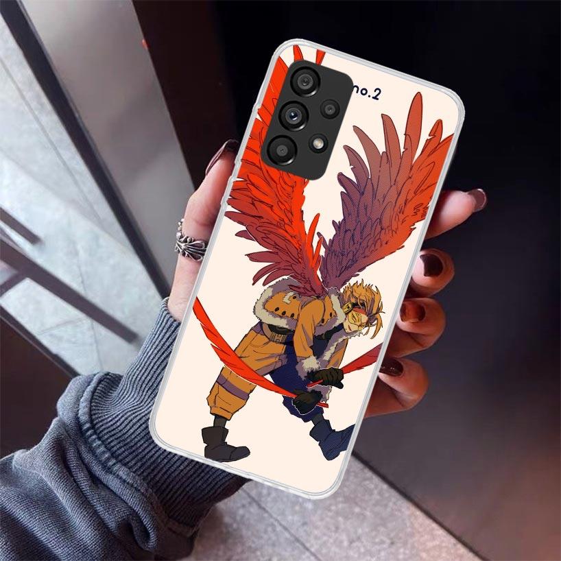 Чехол для телефона Hawks MHA My Hero A-Academy для Samsung Galaxy A17 A57 A37 A16 A26 A36 A56 A15 A25 A35 A55 A14 A13 A54 A53 A34 A24 A3
