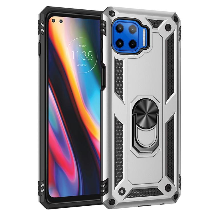 Противоударный чехол Armor для Motorola Moto G 5G Plus, прочный, военный, с защитой от падений, магнитный держатель для автомобиля, чехол-накладка с кольцом