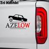 Tri Koshki H1480 AZELOW ВАЗ 2107, автомобильная наклейка, виниловые наклейки, светоотражающая наклейка на автомобильный бампер, ноутбук, холодильник, настенная дверь