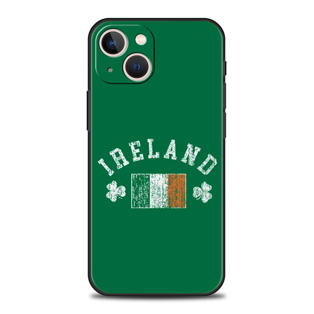 Роскошный мягкий чехол из ТПУ для iPhone 17 Air 16E 16 11 15 14 Pro MAX 12 13 7 8 Plus X XR XS SE 2022 Чехол Флаг Ирландии