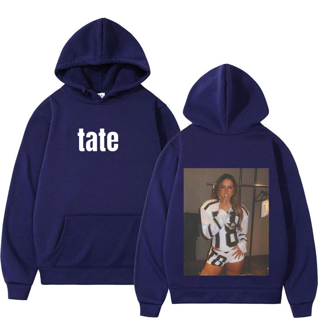 Singer Tate McRae Tour 2026 Print Hoodie neutral Fashion Vintage Sweatshirts Long Sleeves Casual Oversized Hip-hop Pullover