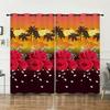 Curtains Rose Love Valentine Hunliji Curtains Bedroom Living Room Blackout Curtain Perforated