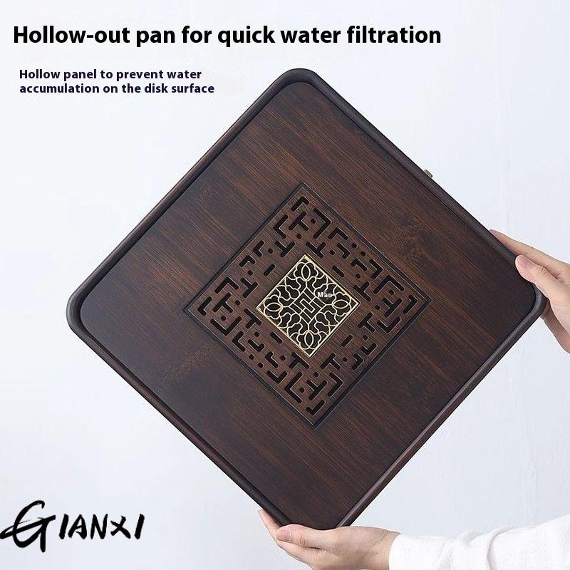 Домашний и кухонный чайный поднос, переносная посуда для чая, прямоугольный бамбуковый поднос Ta Kawi для чайного стола Chaban, сервировочные подносы