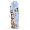 1PC Faith Cross Rose Text Print 750ml Color Plastic Sports Water Bottle Leakproof Flip Straw Lid Suitable for Sports Office Home Use