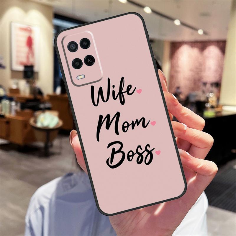 Цитаты Жена Мама Начальница Чехол Для Oppo A94 A54 A40 A60 A80 A98 A78 A18 A38 A58 A16 A76 A96 A17 A77 A74 A57S A15 Чехол
