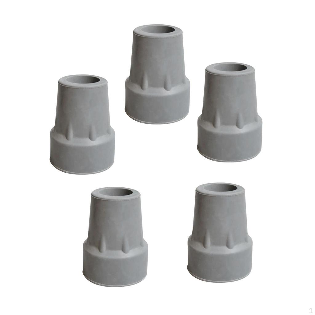 5x Crutch Tips Sturdy Accessories High Performance Walking Stick Rubber