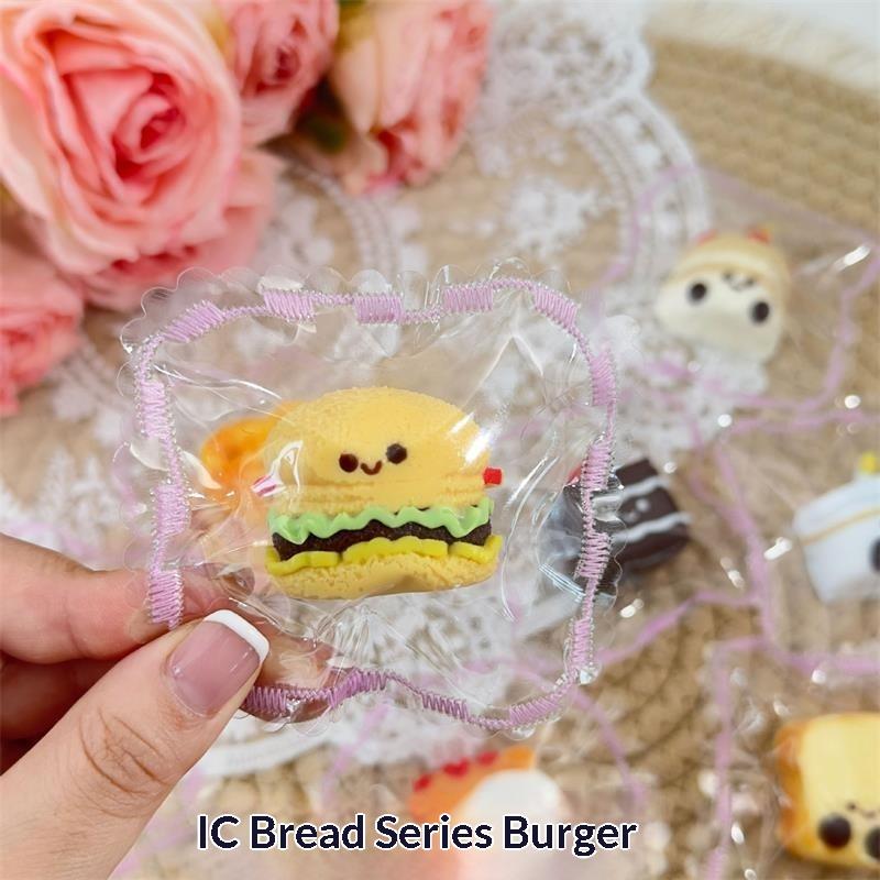Милая Имитация Еды Тост Бургеры Торт Игрушка для Сжимания Силиконовая Игрушка для Снятия Стресса Веселая Декомпрессионная Игрушка Медленного Восстановления Брелок Подарки