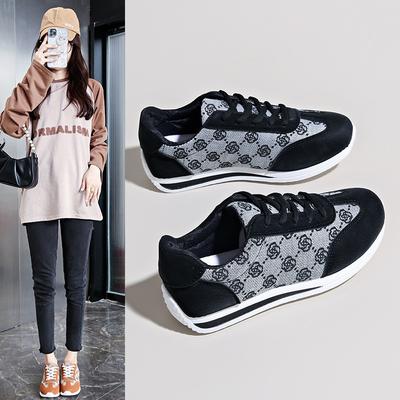 Осень и зима новая большая женская повседневная спортивная обувь цветочная расцветка обувь женская