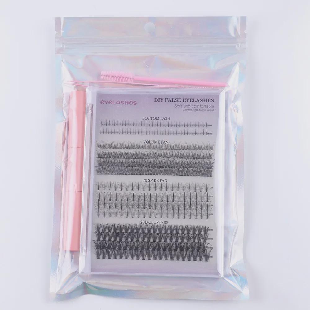 404 Clusters Large-Capacity Lower Eyelashes: DIY Mixed Small Devil Single Cluster False Lashes