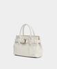 Badgigi Belt Leather Mini Tote Bag, Cream