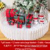 Large Christmas Tree Decoration Set with Snowman, Gift Box, Fence, and Tree Skirt for Shopping Mall Display
