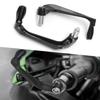 Pair of Motorcycle Brake Clutch Levers Black Protect Guard for 0.9in Aperture Handlebar