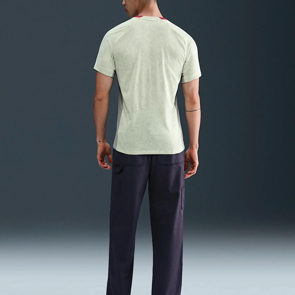 Nike Dri-Fit Сборная Китая Гостевая Фанатская Версия Повседневная Спортивная Футболка с Коротким Рукавом Унисекс Топы Светло-Зелёный FZ9029-020