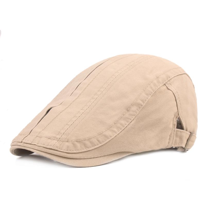 Кепка с язычком из хлопка, берет для литературной молодежи, однотонная простая шляпа, кепка для людей среднего и пожилого возраста, мужская шляпа