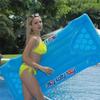 Swimming Pool Game Floating Inflatable Beer Pong Table Bar Tray Inflatable Cup Holder Water Pool Party Entertainment & Ice Tank