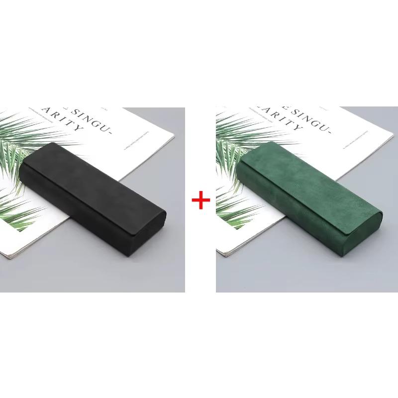 1/2 шт. Простой кожаный чехол для очков, оптический, ретро, для очков от близорукости, солнцезащитных очков, коробка для хранения, модный, для мужчин и женщин