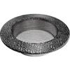 Крышка вентиляционного отверстия круглая Ø 125 черно-серебристая