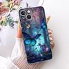 Transparent For iPhone 13 Case Cover Cute Cat Fashion Butterfly Funny Painted Casing A2633 A2482 A2631 A2634 A2635