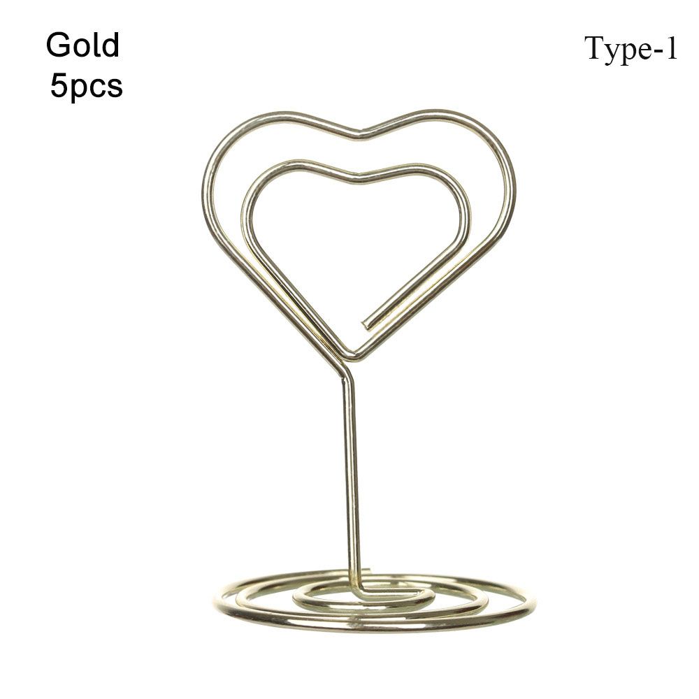 Настольное украшение в форме сердца, розовое золото, зажимы для фото, держатель номеров столов, зажимы для рассадочных карточек, подставка