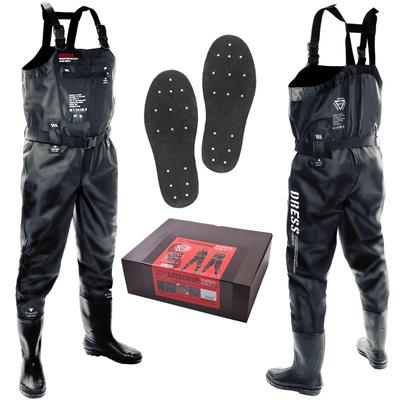 КОМБИНЕЗОН Вейдерсы Вейдерсы до груди AIRBORNE M Войлочные шипы Предотвращение катастроф Катастрофа "Войлочный шип" [Рост] 165-170 [Сапоги] 25-25.5