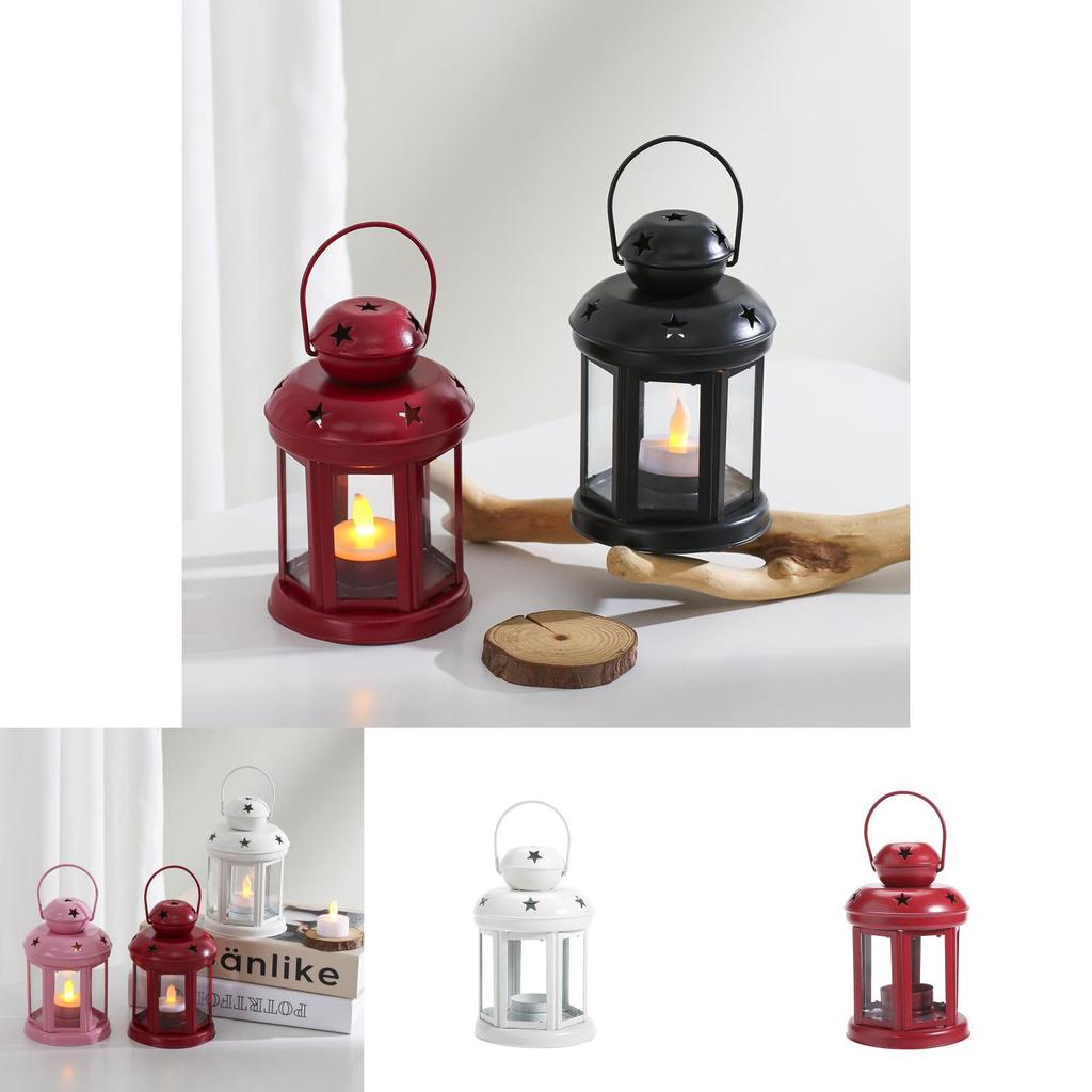 Hollow Star Iron Candle Stand For Party Decorations And Romantic Home Accents