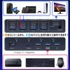 KVM-переключатель ELEVIEW для 4 KVM, 4 порта HDMI, совместим с 4K 120 Гц / 8K 60 Гц, для совместного использования клавиатуры/мыши/монитора, алюминиевая конструкция, без драйверов, управление сервером