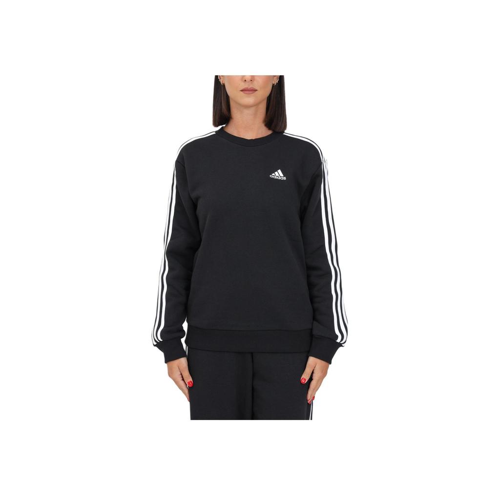 adidas Флисовая толстовка Essentials с 3 полосками Черная Женская HZ5744