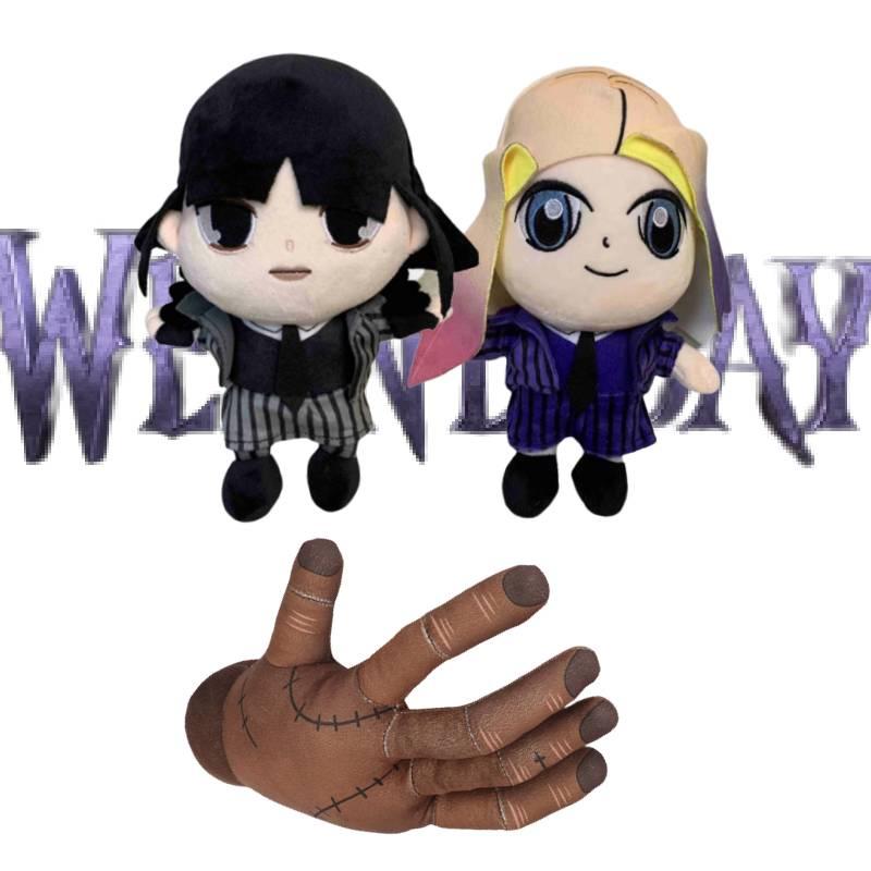 Wednesday Addams Stuffed Animals Hand Palm 23cm 89g