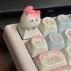 Очаровательные Креативные 3D Колпачки Клавиш Кошка для Девочек - Розовый Мультяшный Дизайн Животного