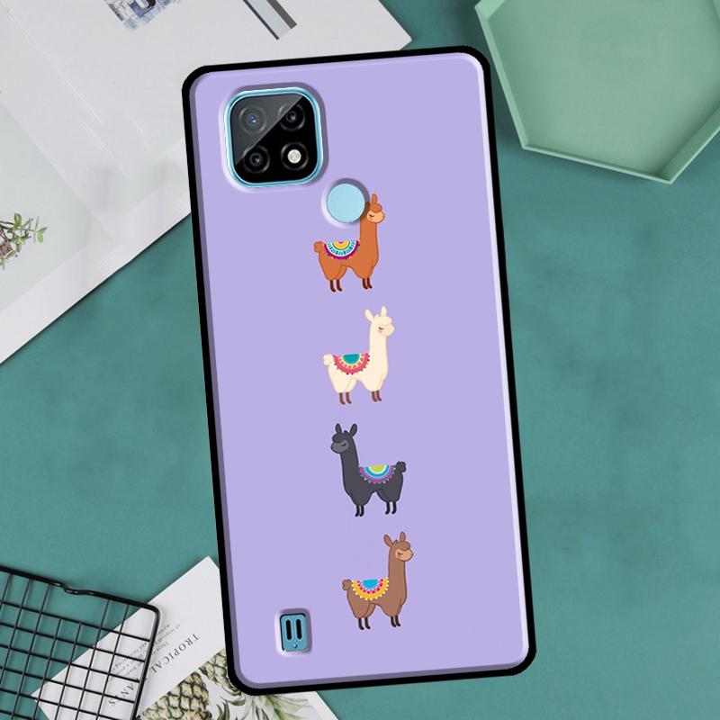 Лама Лама Альпаки Для OnePlus 10 Pro 9 Pro 8T 9R Nord2 Чехол Для Realme 9 8 Pro 8i 9i C35 GT Neo 2 3 Master