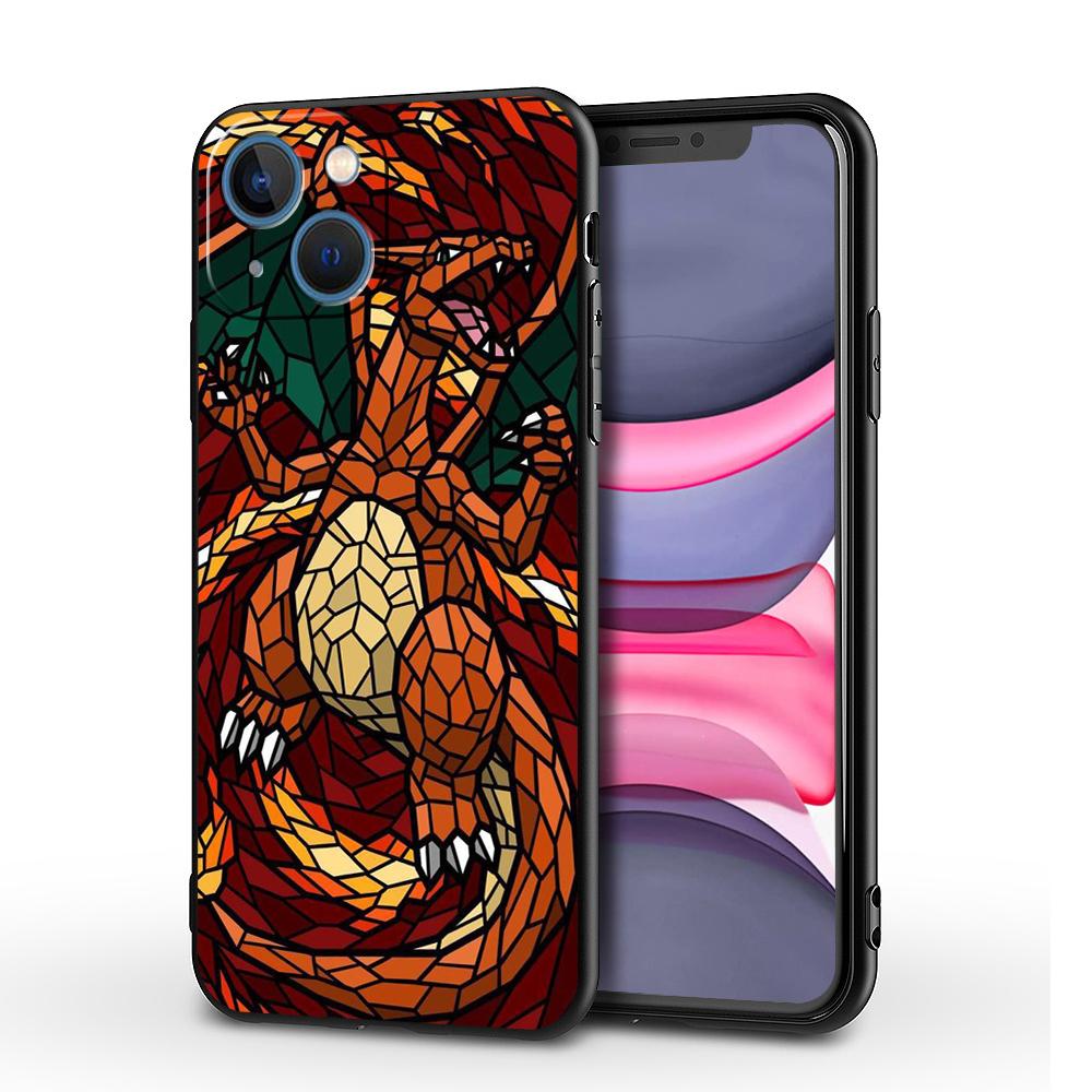 Цветной чехол с изображением Покемона Пикачу для iPhone XR XS X 12 Mini 13 Pro Max SE 14 Plus 7 8 6s 11 14Pro 13Mini 14, матовый мягкий чехол из ТПУ
