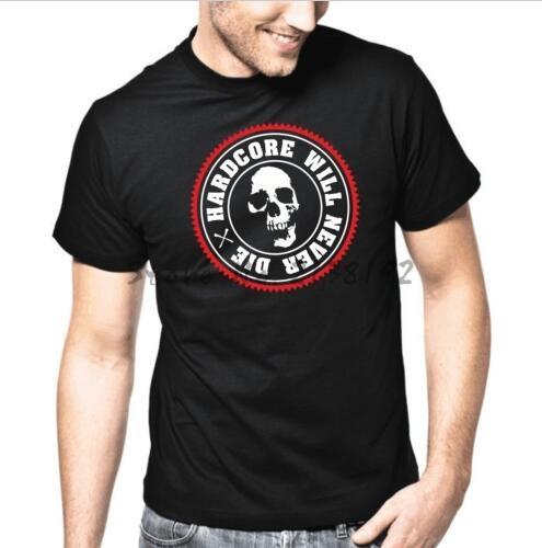 men t shirt brand cotton t-shirt summer tops Hardcore will never die | Hard| T-Shirt men's tees