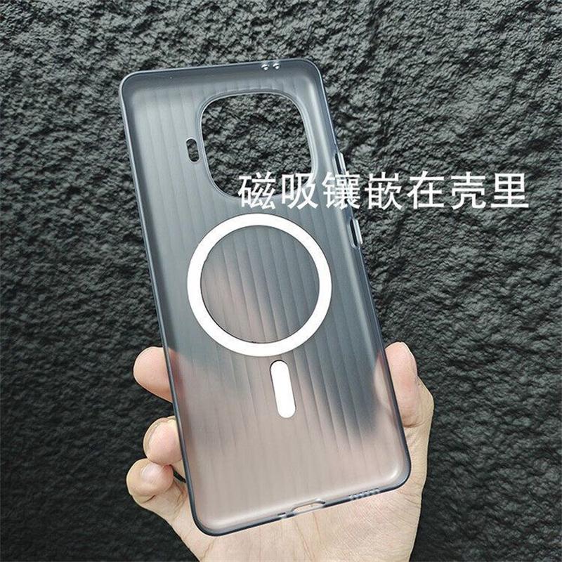 Для Vivo IQOO 15R Z11 Turbo Чехол Для MagSafe Магнитный Матовый Прозрачный Полоски Багажные Тонкий Чехол Бампер