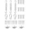 Shade Sail Accessories - VIDAXL - 9-piece Mounting Kit - Stainless Steel - Adjustable - Easy To Use