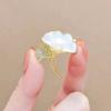 Brooch High-End Sense Niche High-End Women'S Silk Scarf Buckle Alloy Corsage Small Fragrant Wind Pearl Rhinestone High-End