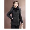 Women Short Hooded Thick Padded Coat Winter Casual Wear