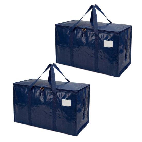 Сумки для переезда с ручками для переноски Сверхпрочные Водонепроницаемые Хозяйственные сумки Большой вместимости Складные сумки для хранения для общежития, путешествий, кемпинга