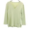FOXEY Made In Japan 7 Minutes Sleeve V Neck Cut 38 Yellowish Green Tops Women Used