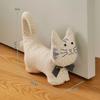 3D дверной стопор в виде кошки для бесшумного удержания двери и уникального декора дома. Изготовлен из хлопкового льна и песка для надежности.