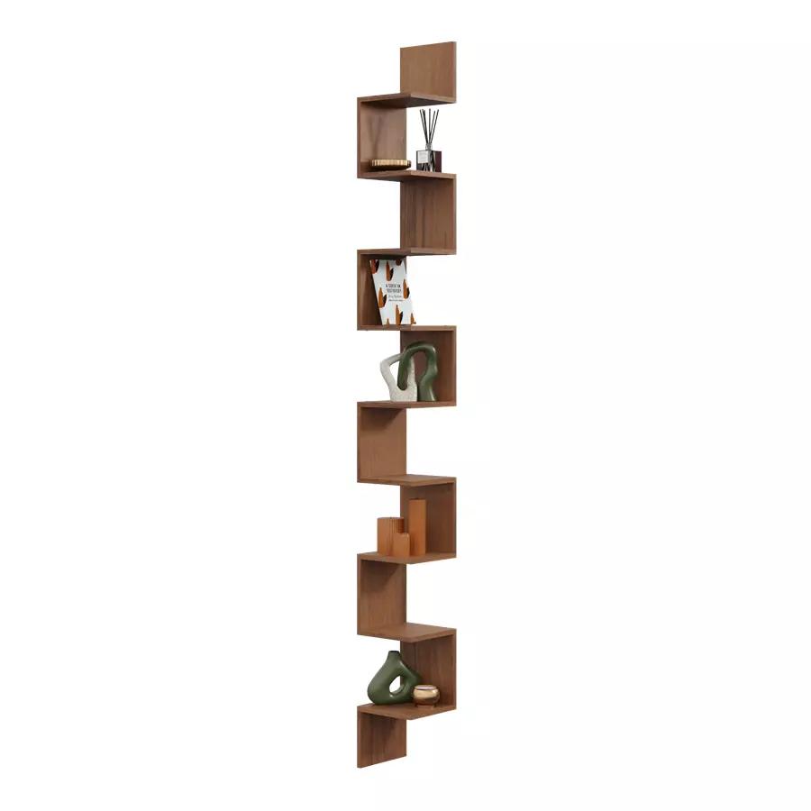 Modern Corner Shelf Hanging Mega - 256cm Sonoma Oak