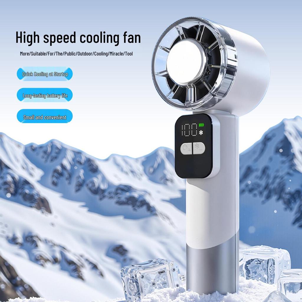 Portable Mini Turbo Fan - Powerful Handheld and Desktop Cooling Solution
