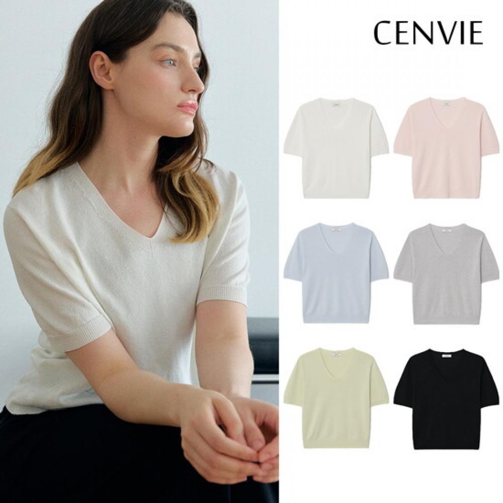 Senbi Men Summer Dry holgarMent V Neck Short sleeVe Knit