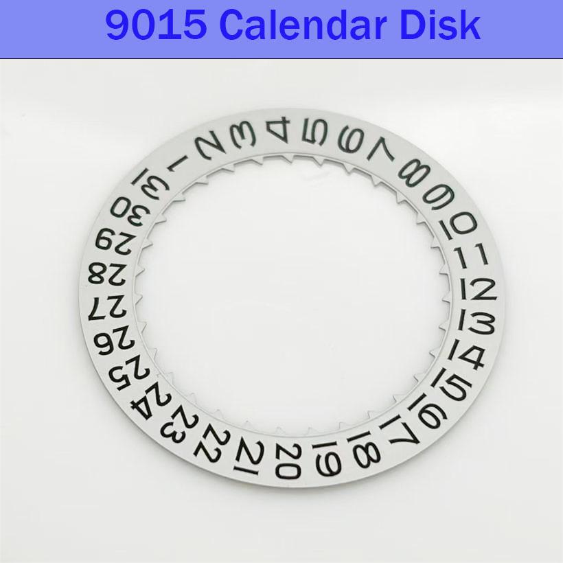 Watch Accessories Brand New Original Suitable For 9015 Movement /Black/White 3 o'clock Calendar Disc 6 o'clock Calendar Disc