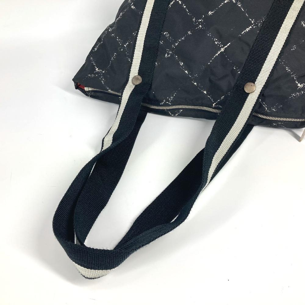 Chanel Старая дорожная линия Сумка для питомца Сумка через плечо Сумка через плечо Дорожная сумка Нейлон Черный