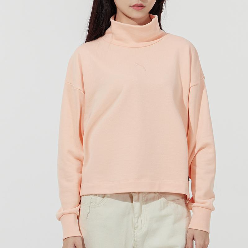 Puma Винтажная вышитая свободная водолазка свитшот женские топы пшеничный 847686-27