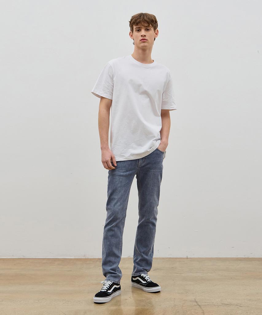 RYUL+WAI Denim Slim Straight Pants Indigo C5
