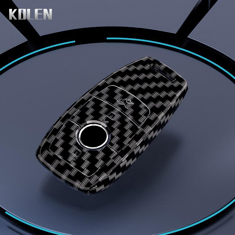 Чехол для автомобильного ключа из углеродного волокна ABS для Mercedes Benz ABCES Class W204 W205 W212 W213 W176 GLC CLA AMG W177 X167 W463